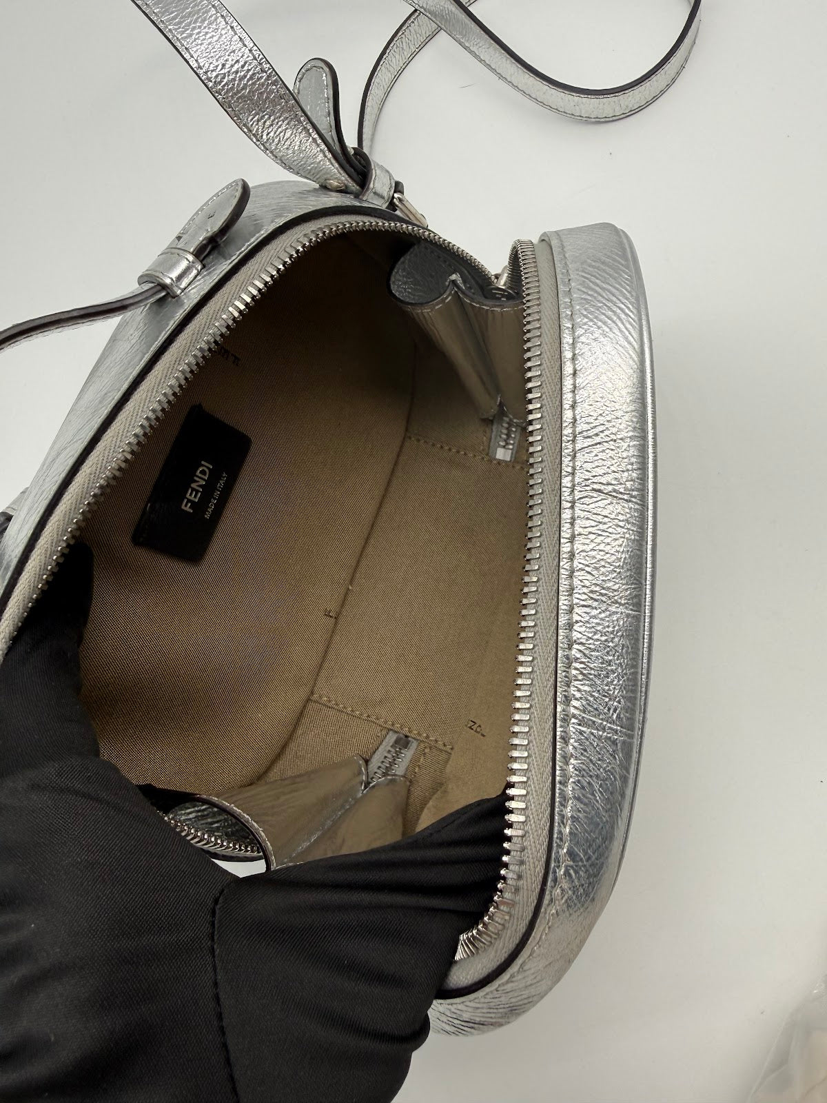 Fendi Camera Bag Metallic Silver (BL1428)