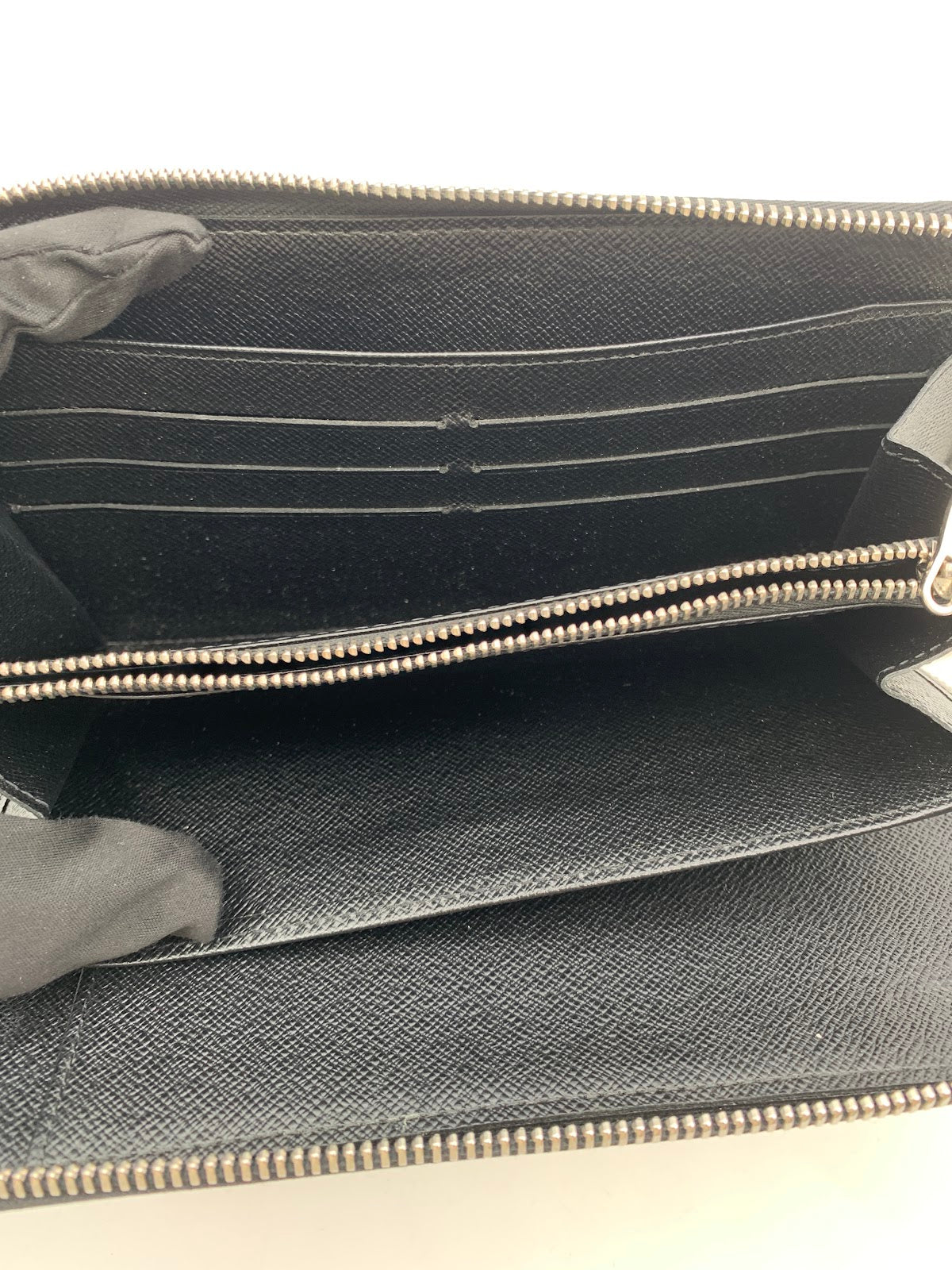 Louis Vuitton Zippy Wallet, Damier Graphite (RP0006)