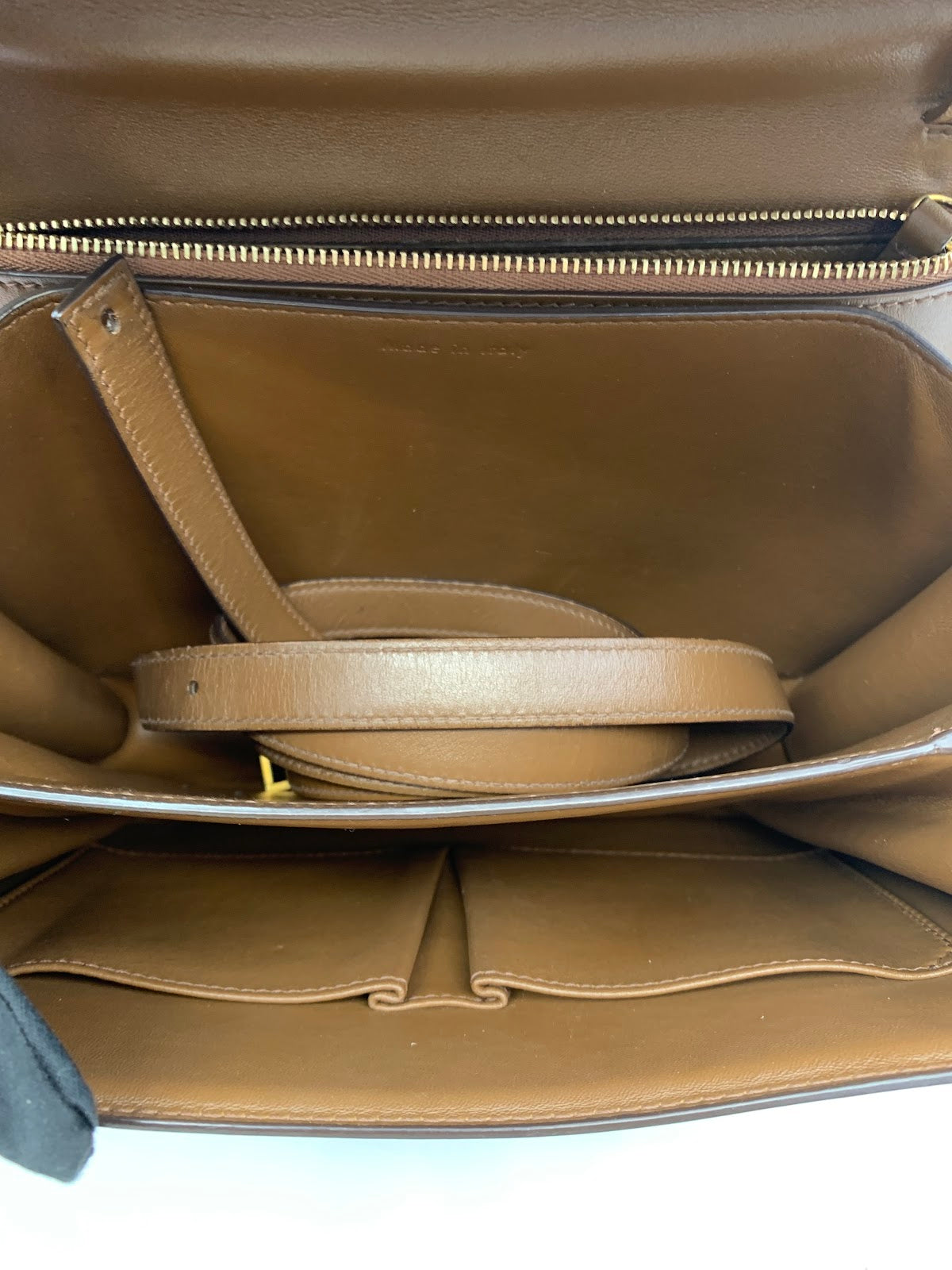 Celine Medium Classic Box Bag, Khaki (TL0109)