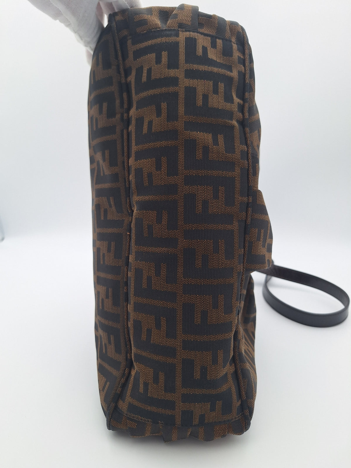 Fendi Zucca Canvas Mia Flap Shoulder Bag (US)