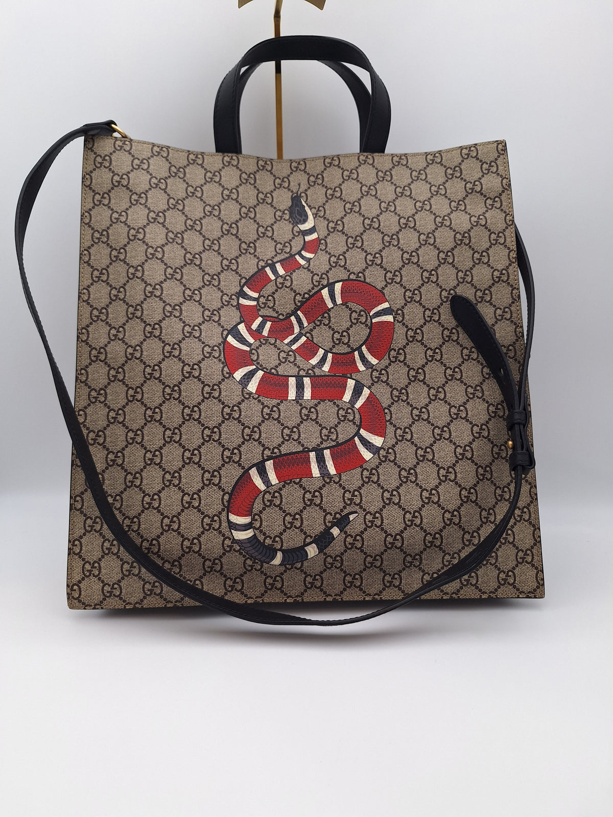 Gucci GG Supreme Kingsnake Soft Vertical Tote (UK)