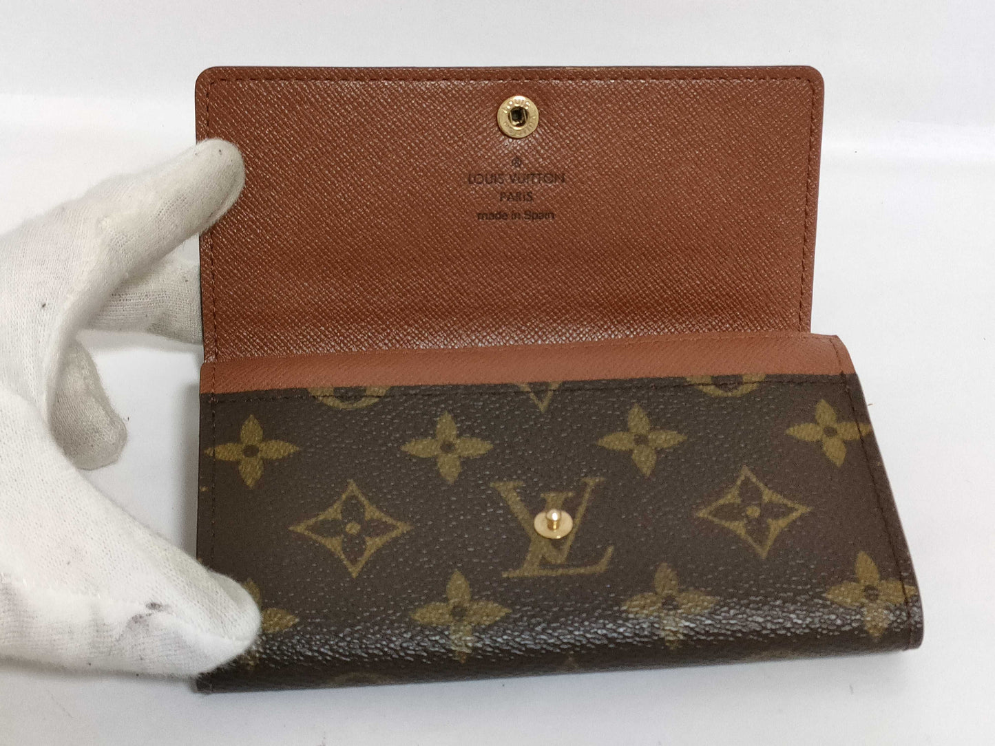 Louis Vuitton Monogram Porte Monnaie Zip Compact Bifold Wallet EC-0558