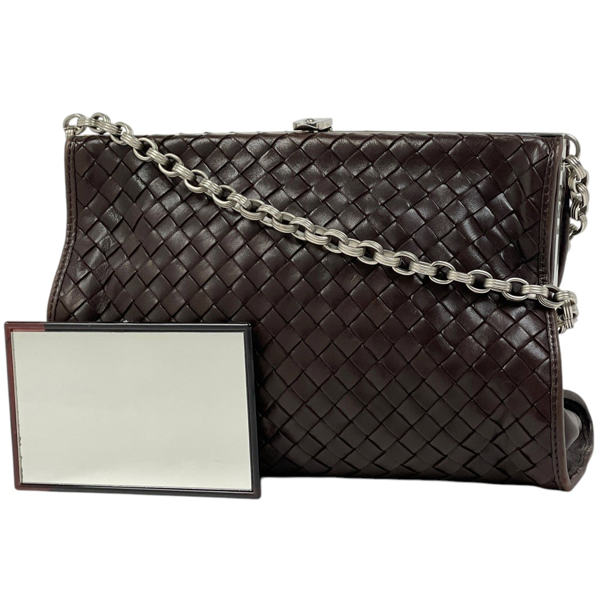 Bottega Veneta Intrecciato Chain Shoulder Bag (JP)