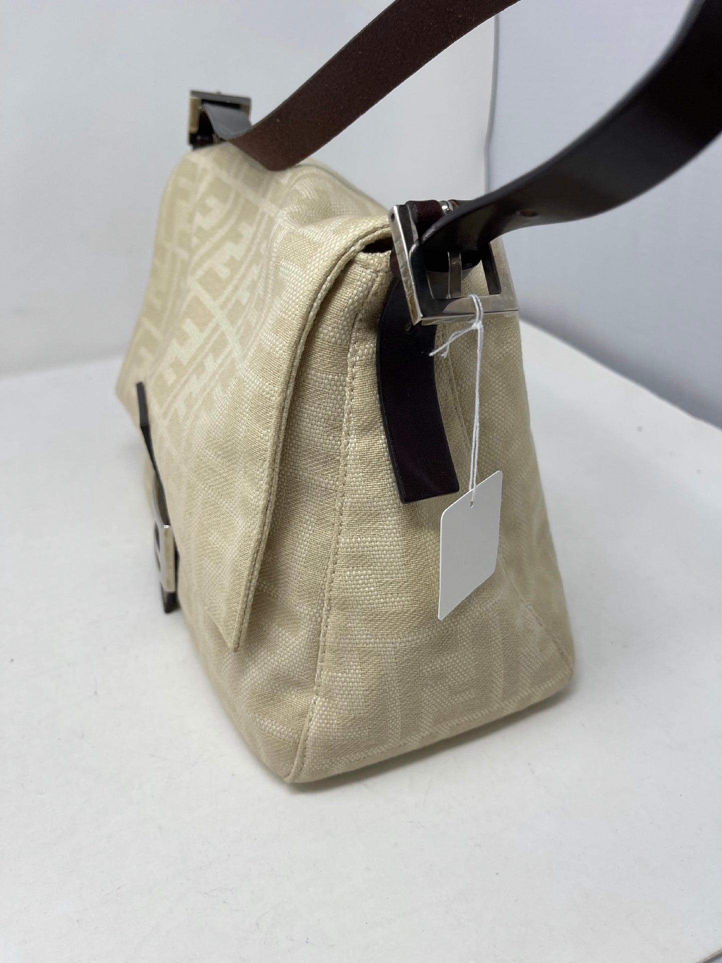 FENDI Zucca FF Baguette Bag