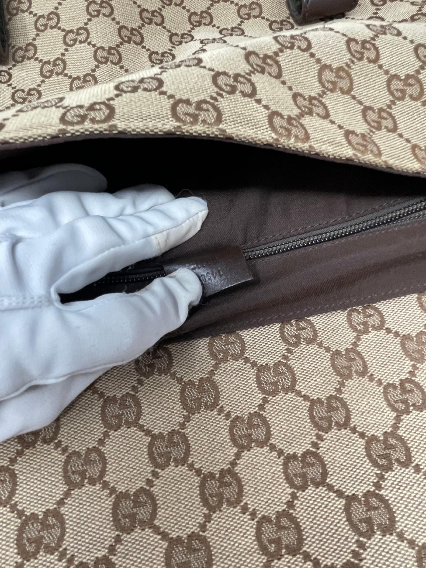Gucci Canvas Messenger Bag with Double Strap