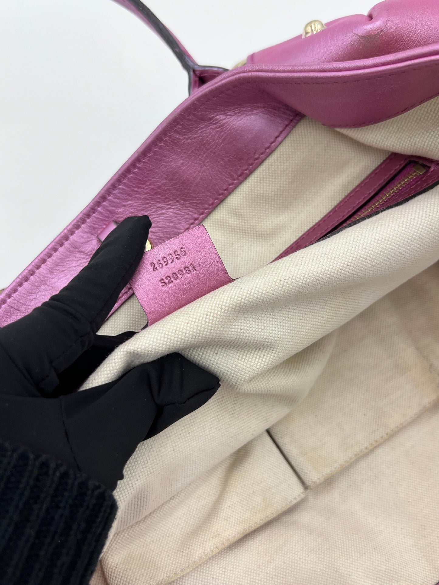 Gucci GG Canvas Tote Bag With Heart Charm