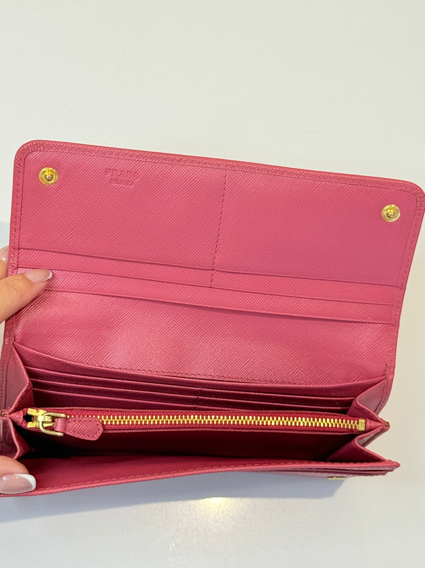 Prada Saffiano Long Wallet