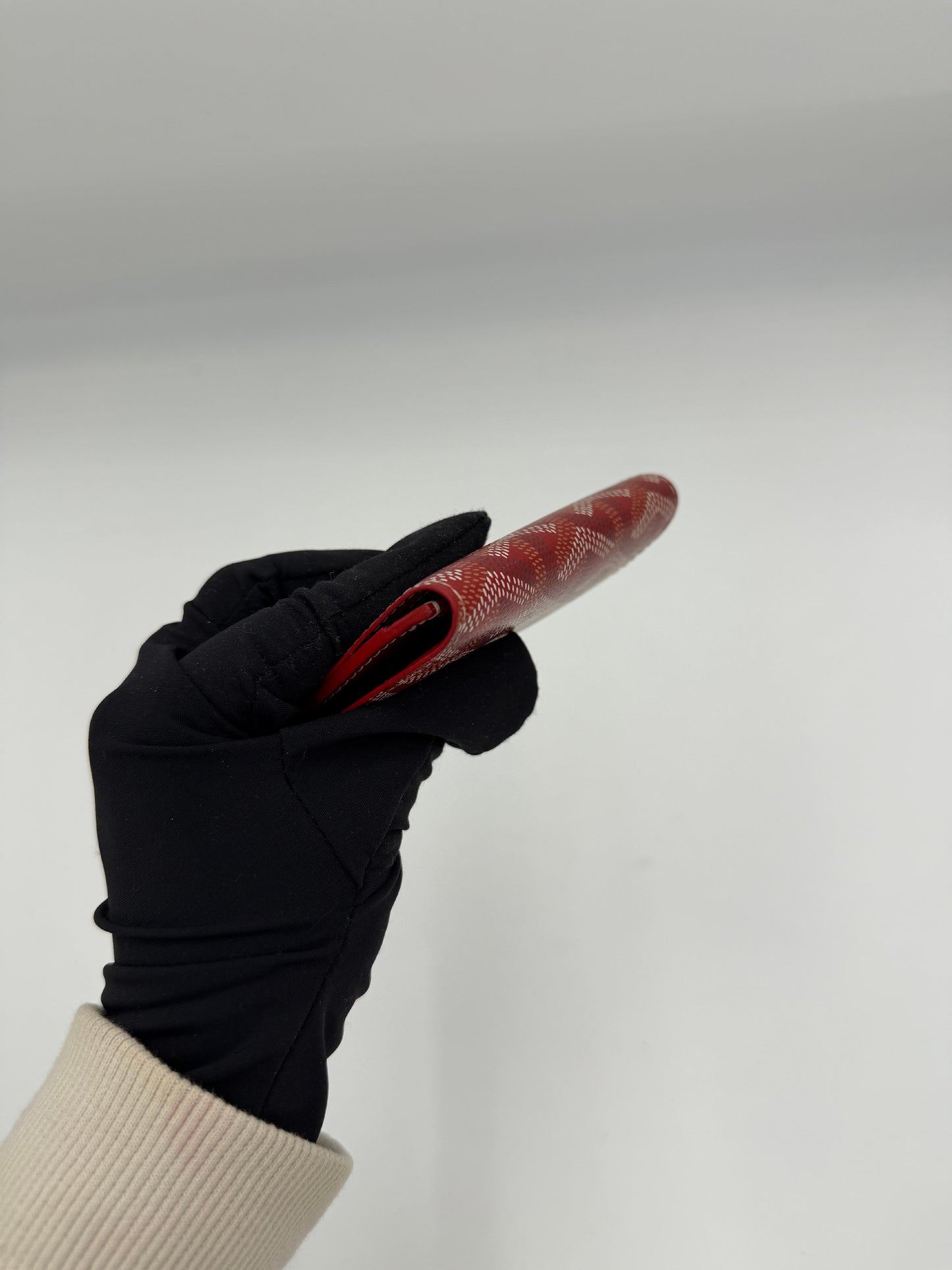 Pre-Owned Goyard Herringbone Compact Wallet AI721