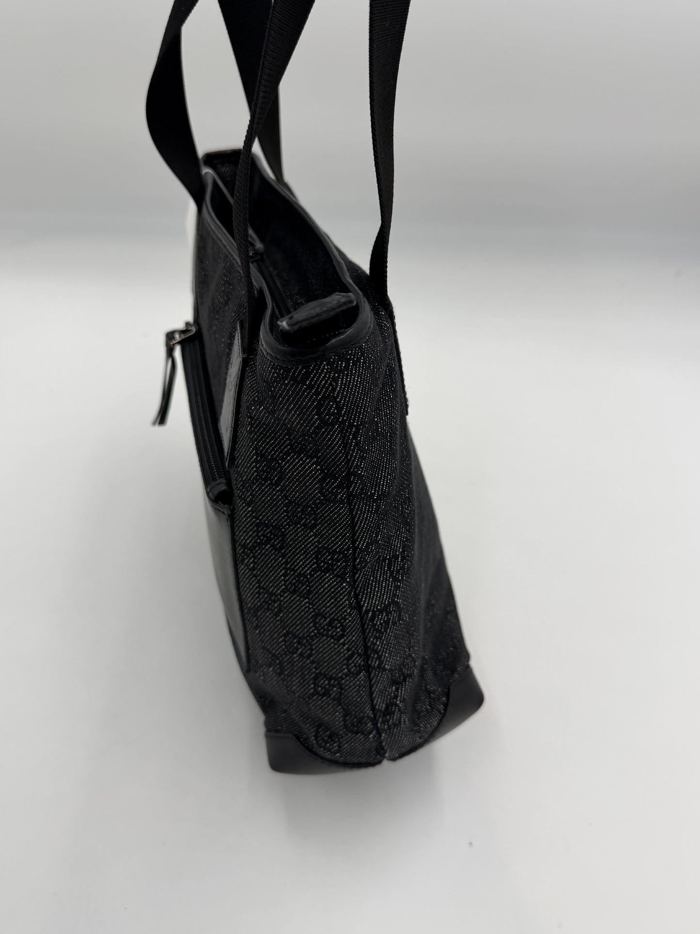 Gucci GG Canvas Black Denim Tote
