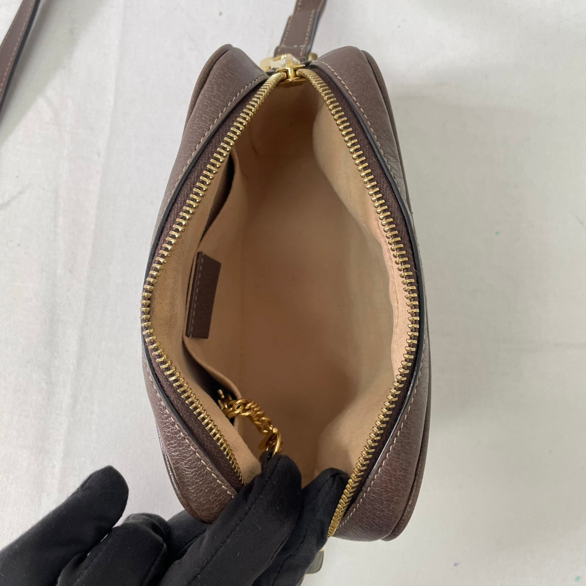 Gucci Brown PVC Ophidia GG Supreme Mini Crossbody Bag 517350