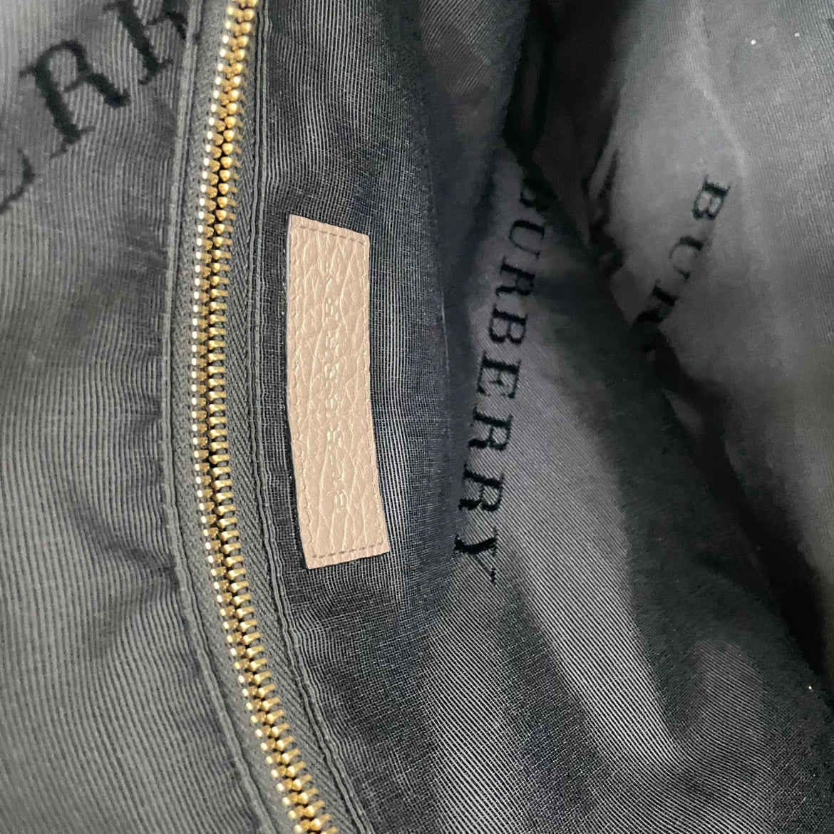 Burberry Gray Leather Gold-Tone Logo Detail Orchard Medium Tote Bag 3856227
