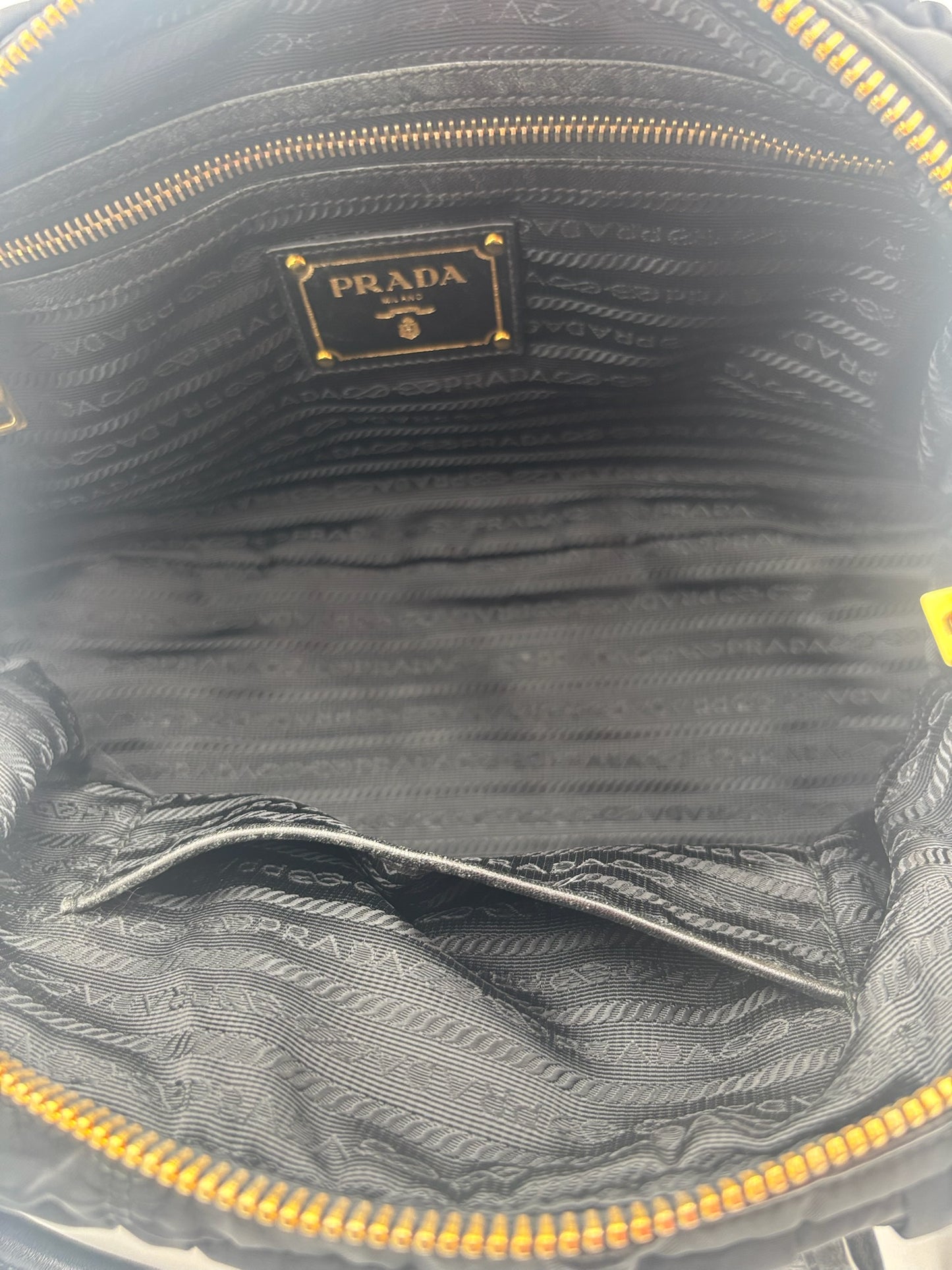 Prada Gaufre Nylon Handbag