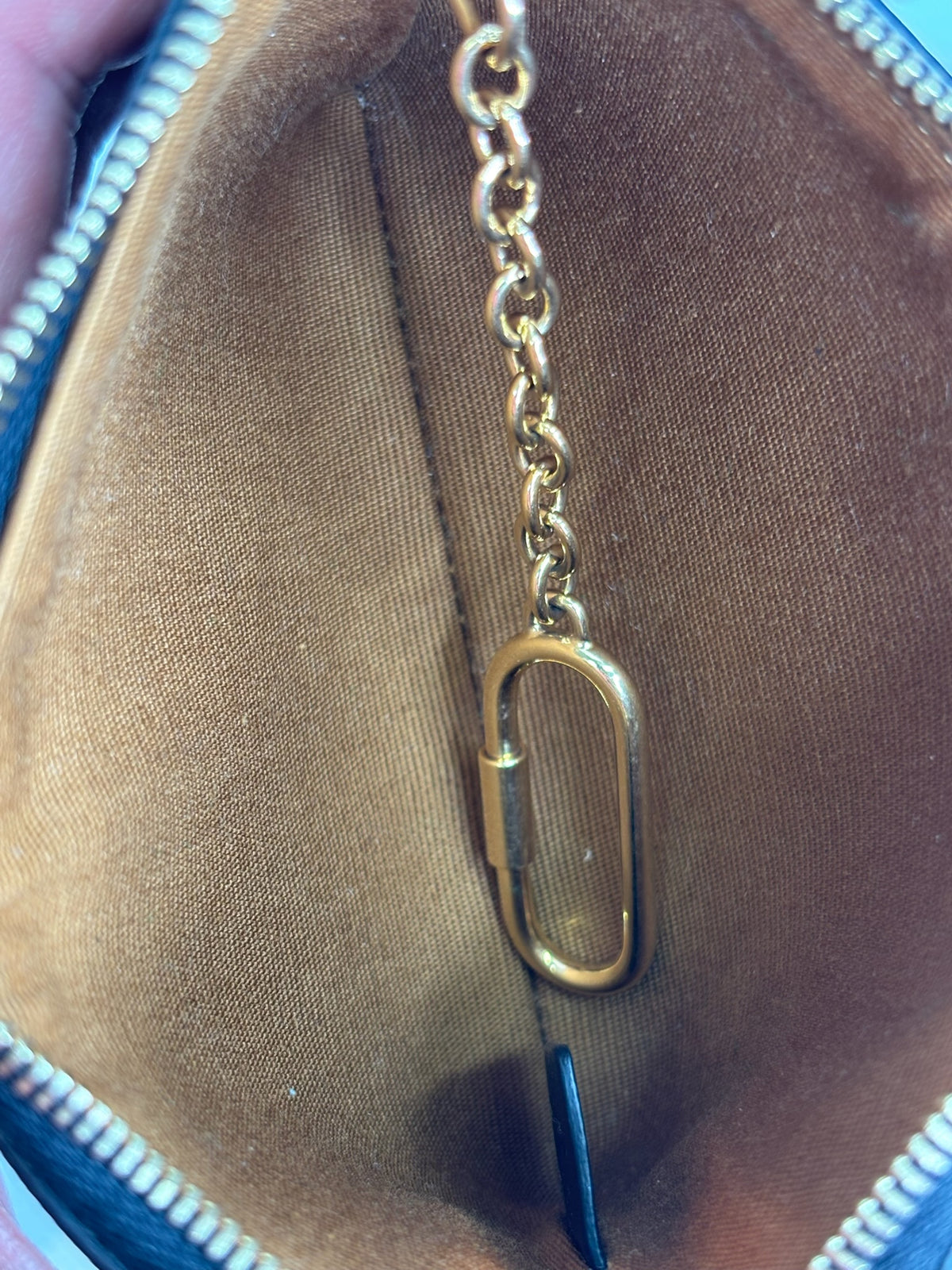 CELINE Triomphe Canvas Logo Coin and Card Pouch With Hook (JP)