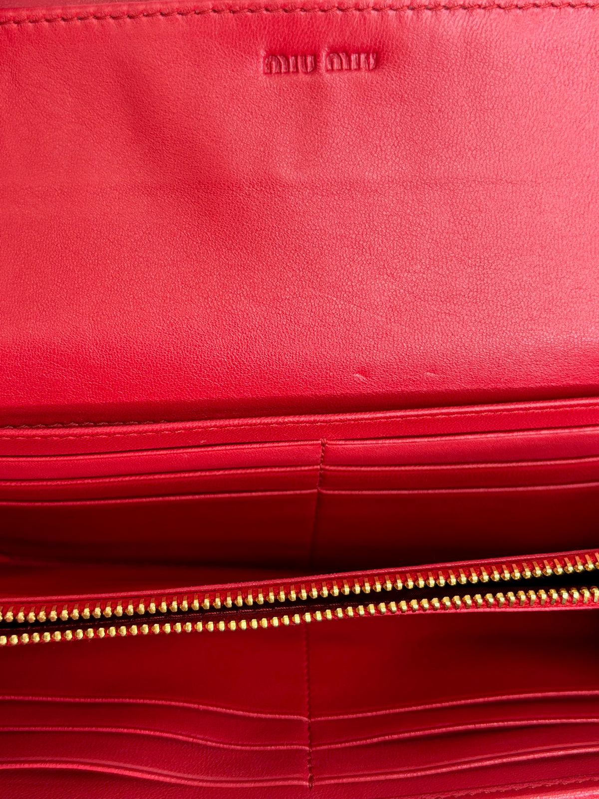 Miu Miu Matelassé Long Flap Wallet (JP)