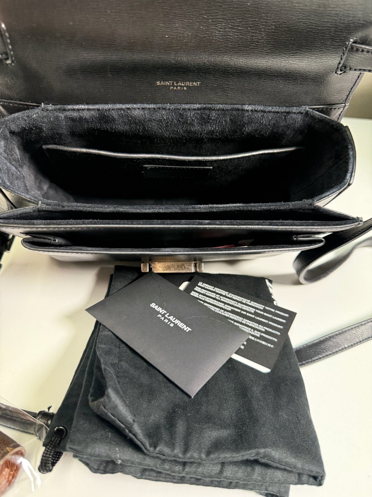 Saint Laurent Bellechasse Leather Handbag