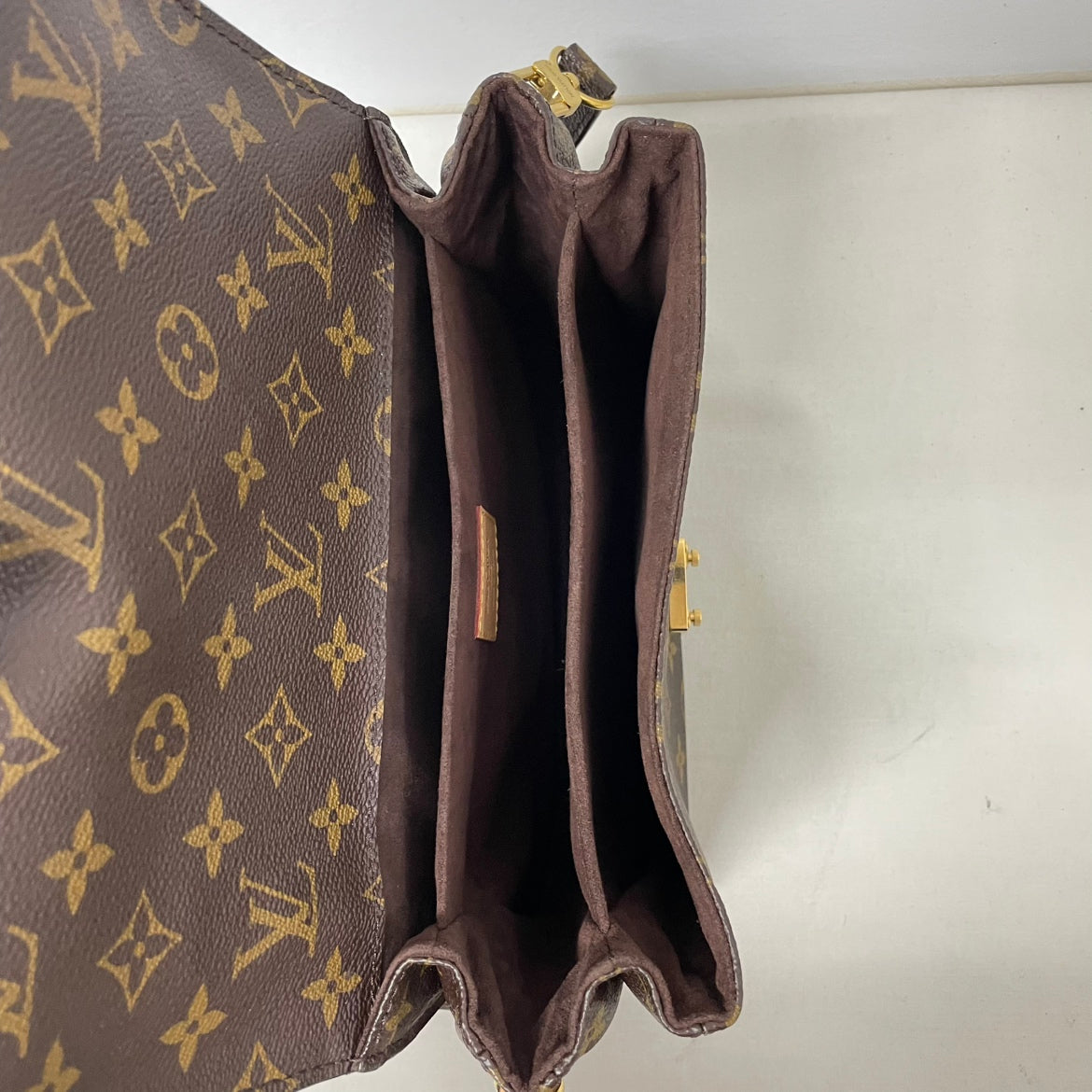 Louis Vuitton Brown PVC Monogram Canvas Pochette Metis ONE Shoulder Bag M40780