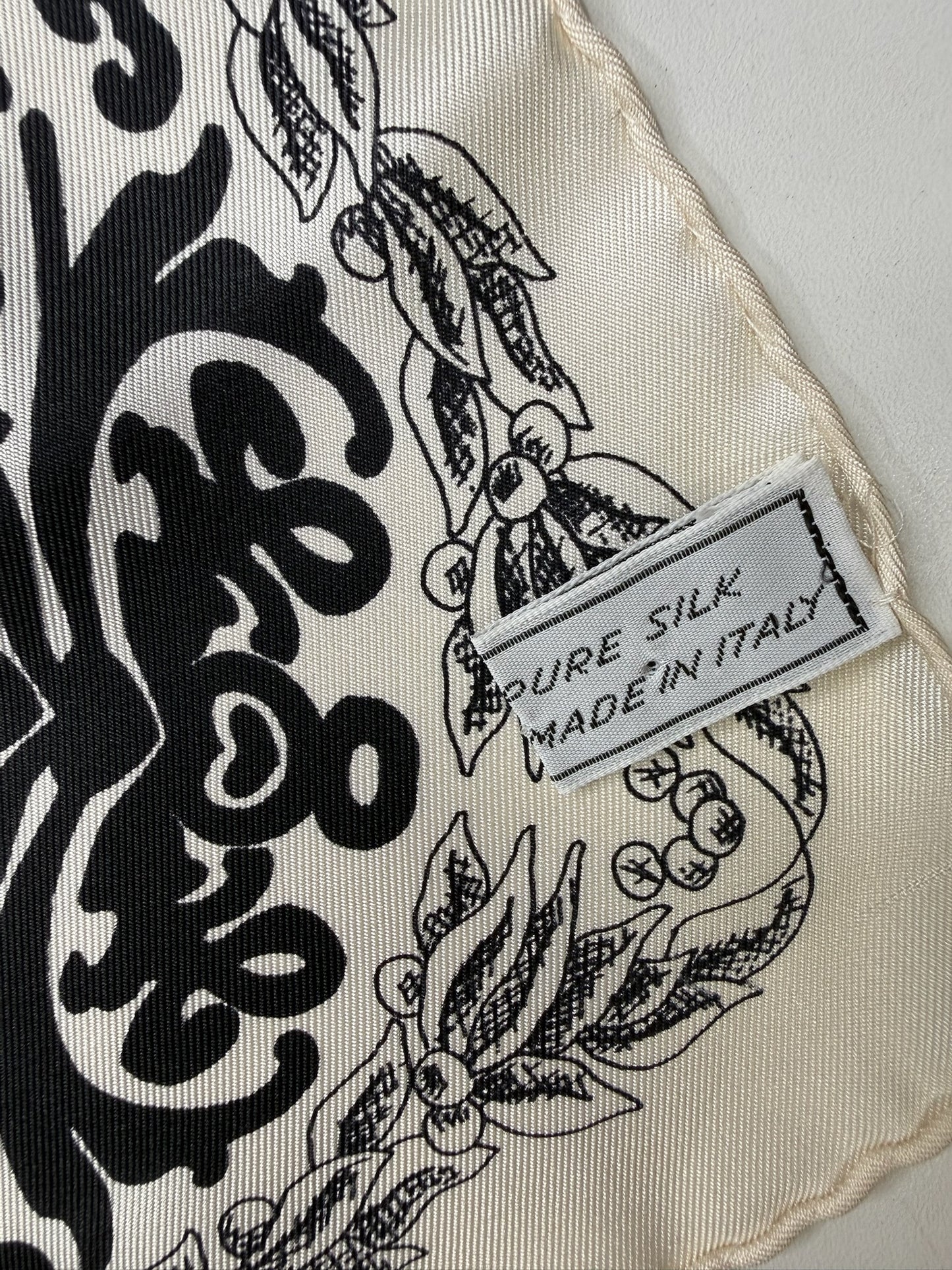 Christian Dior Baroque Print Square Scarf (JP)