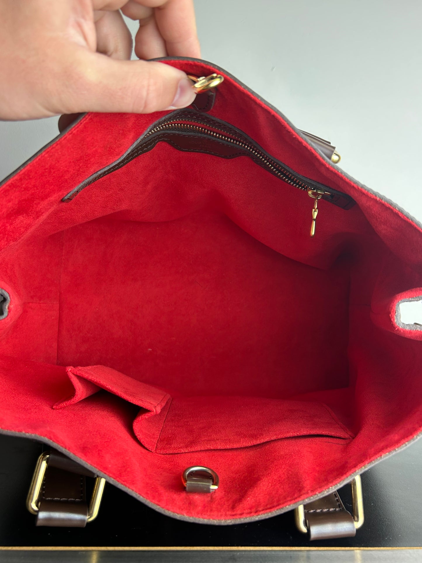 Louis Vuitton Damier Ebene Hampstead MM shoulder bag