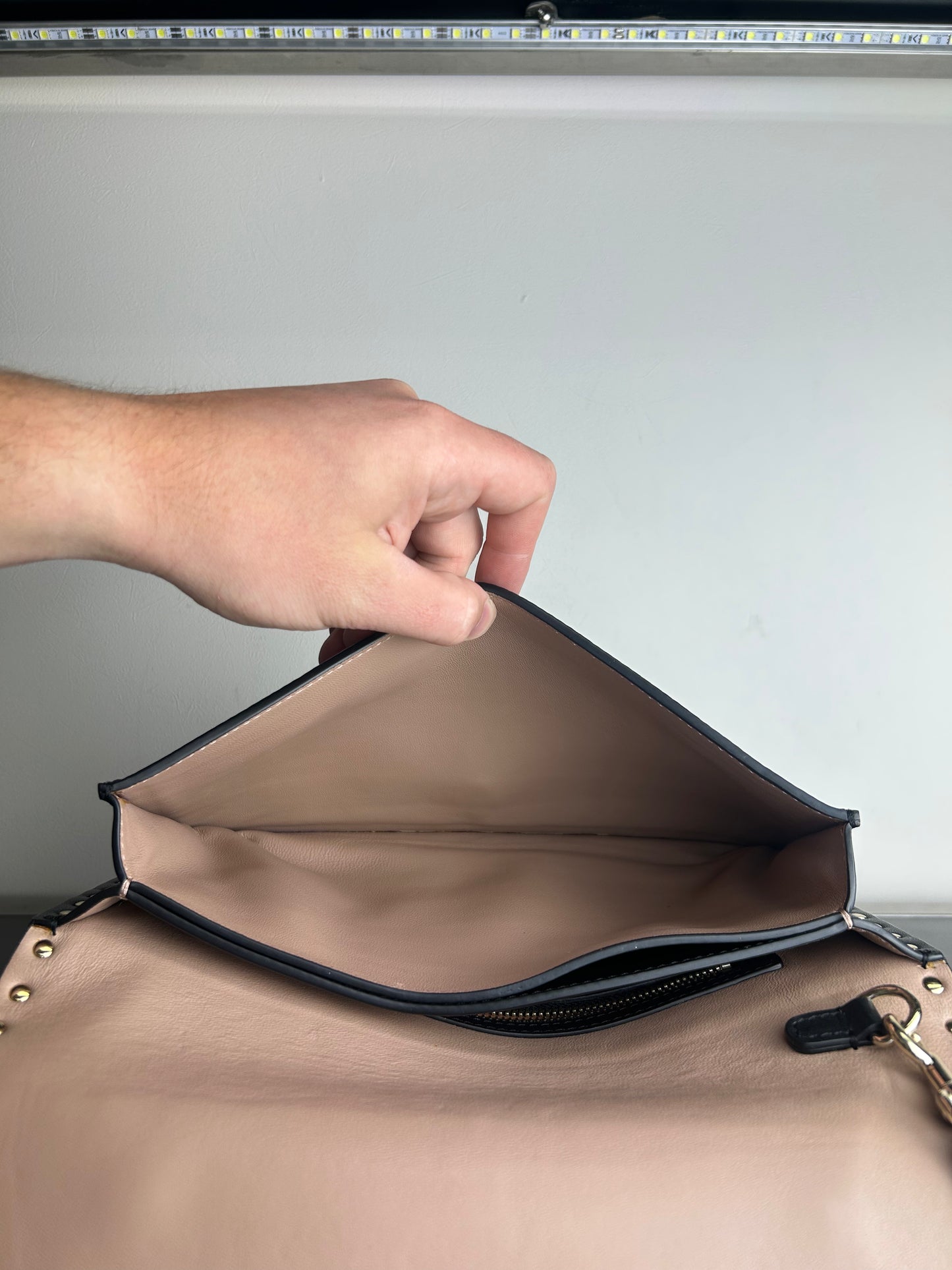 Valentino Rockstud Zip Pouch