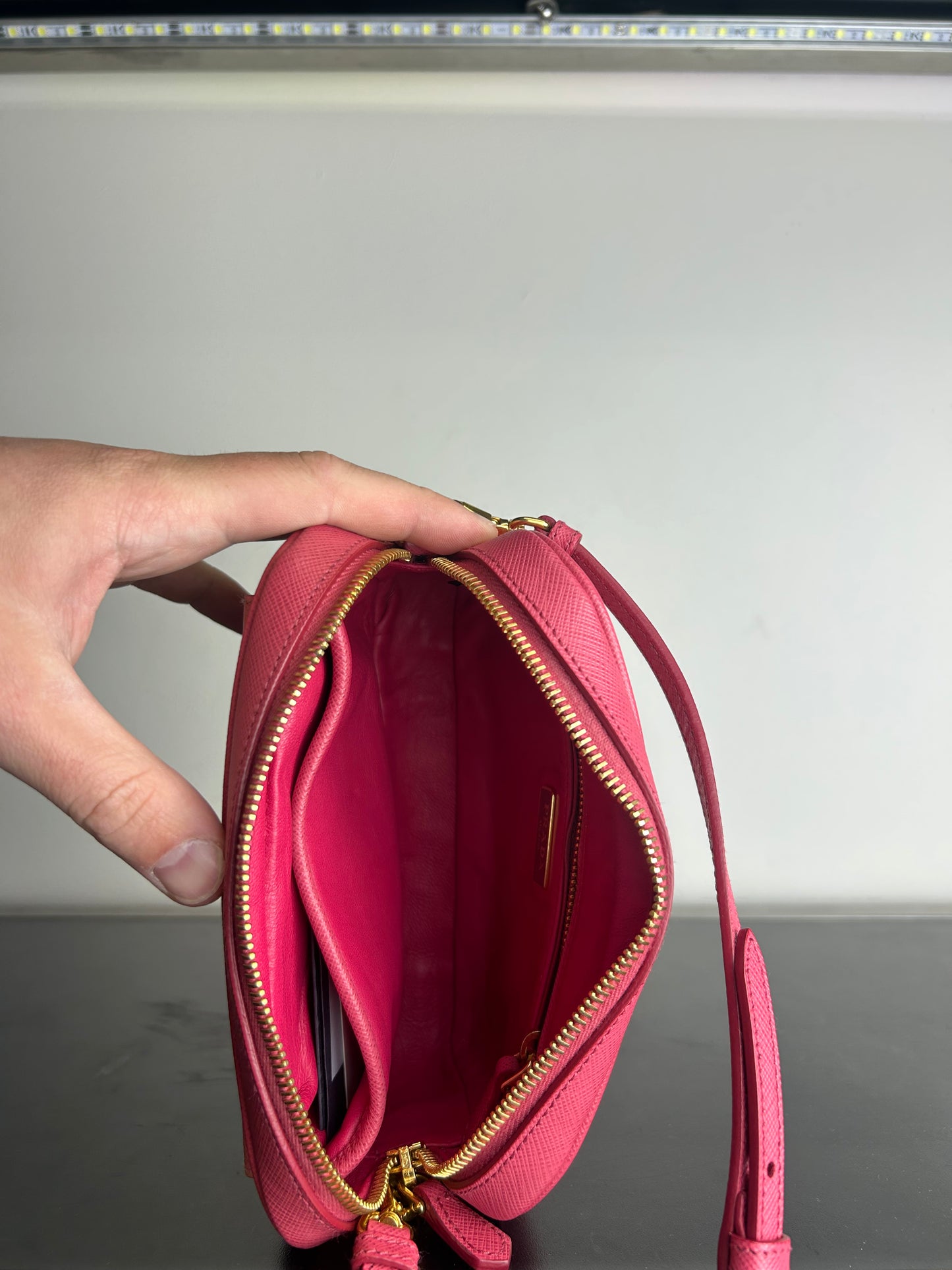 Prada Saffiano Leather Camera Bag