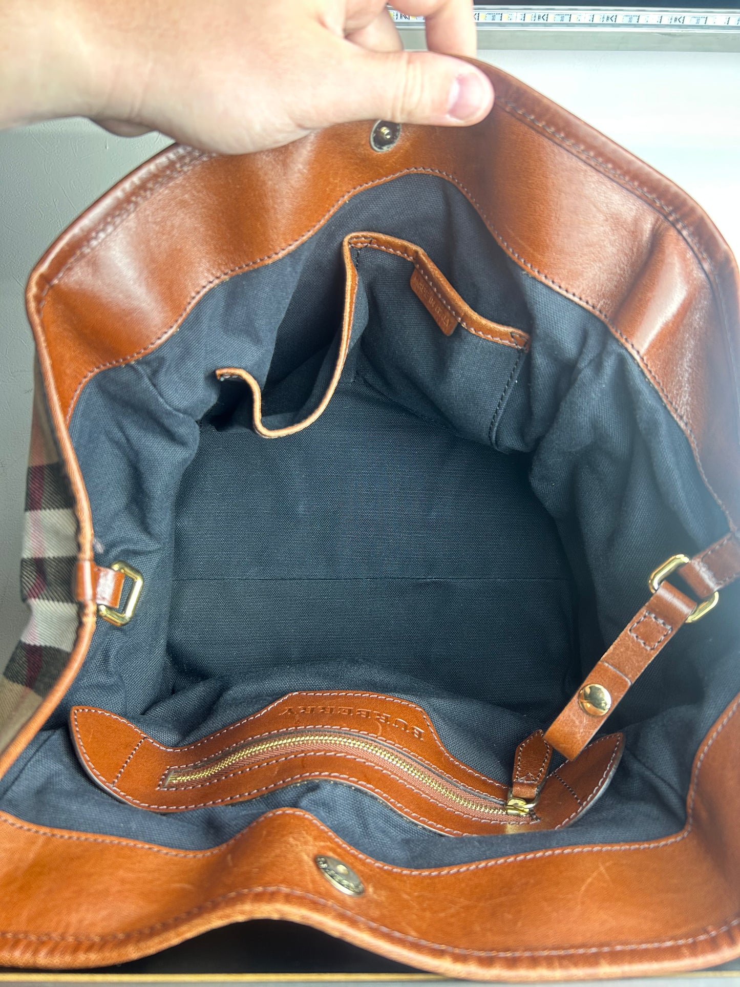 Burberry Nova Check Tote Bag