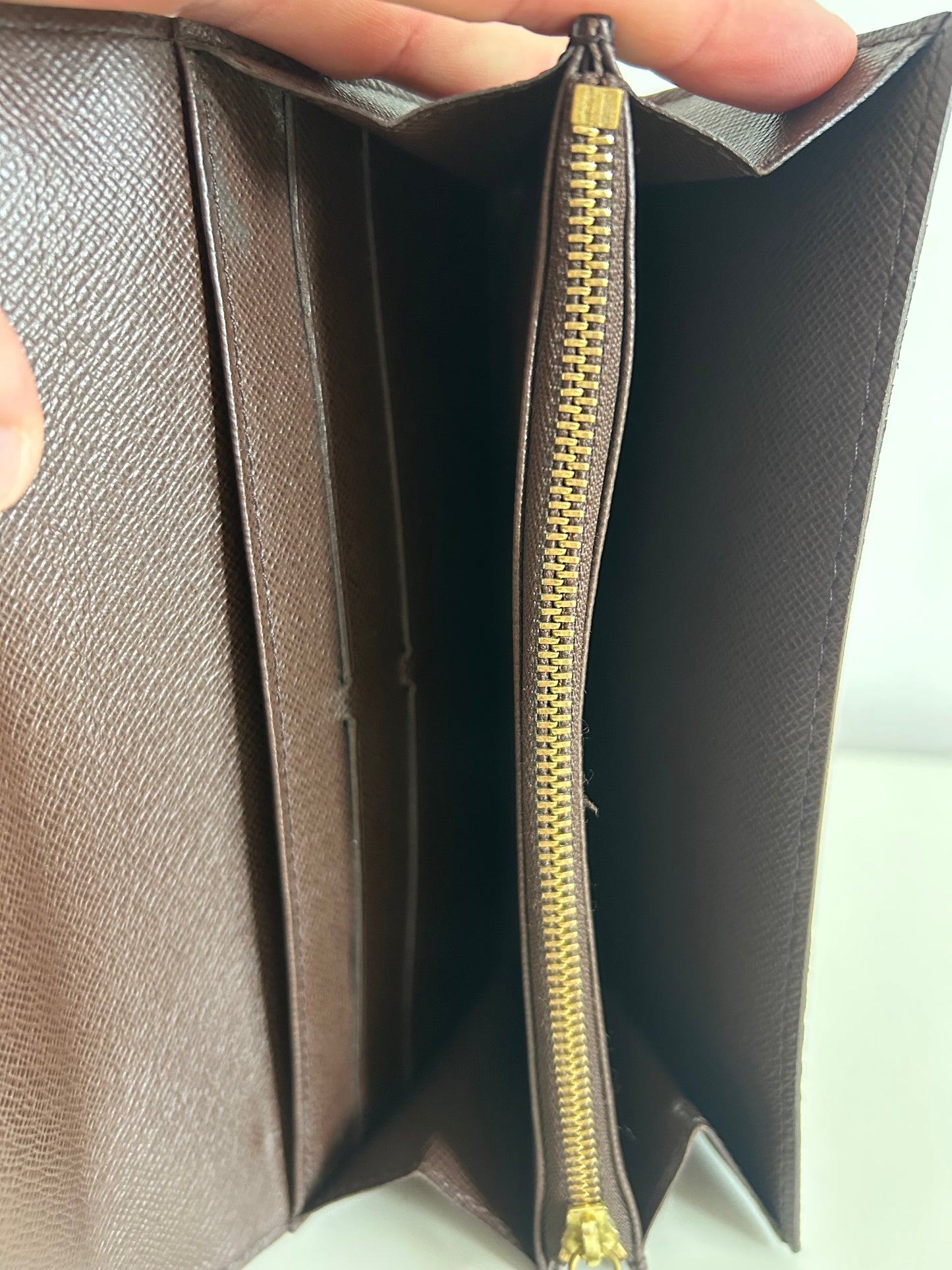 Louis Vuitton Damier Ebene Sarah Wallet