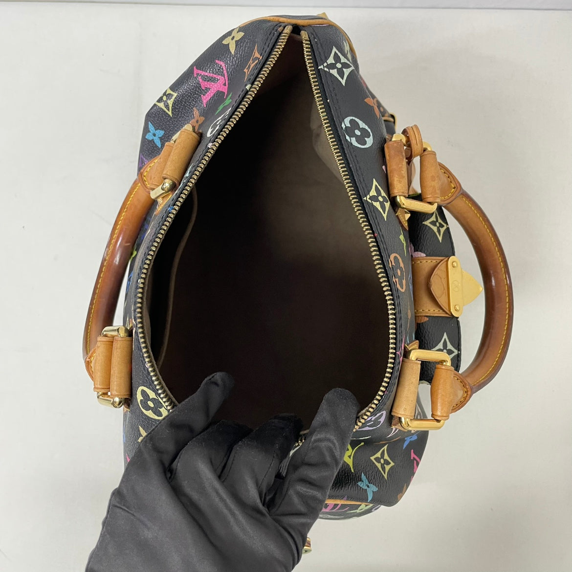 Louis Vuitton Multicolore Black PVC Monogram Speedy 30 Tote Bag M92642