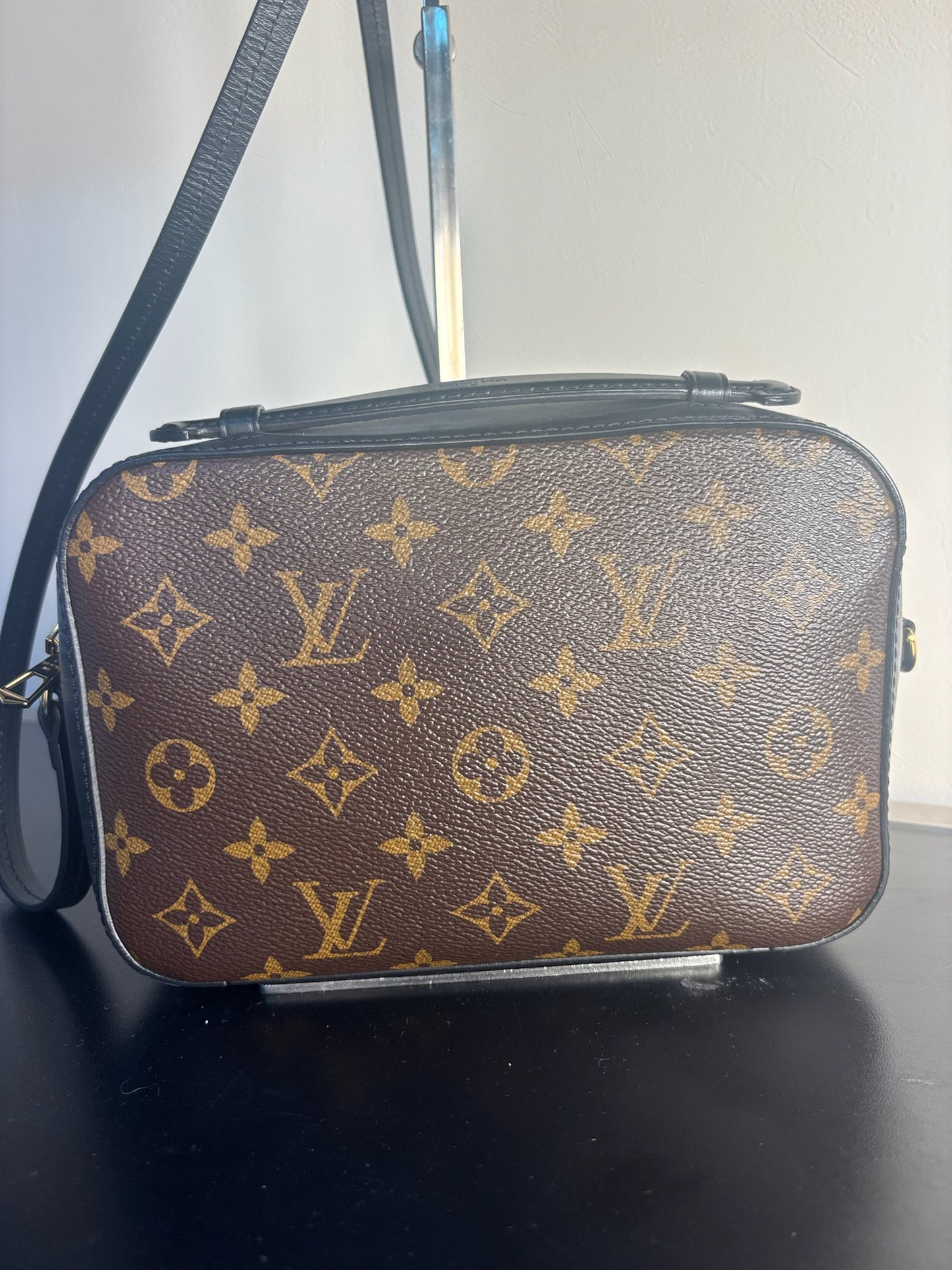 Louis Vuitton Black PVC Monogram Canvas One Saintonge Crossbody Bag M43555 (V1270430H)