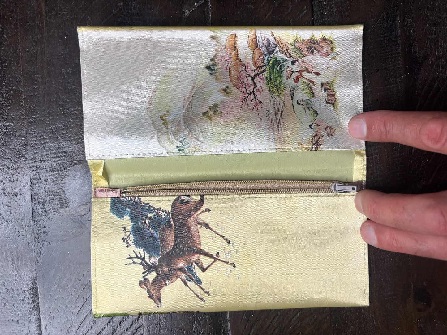 Vintage Japanese Geisha Fabric Wallet