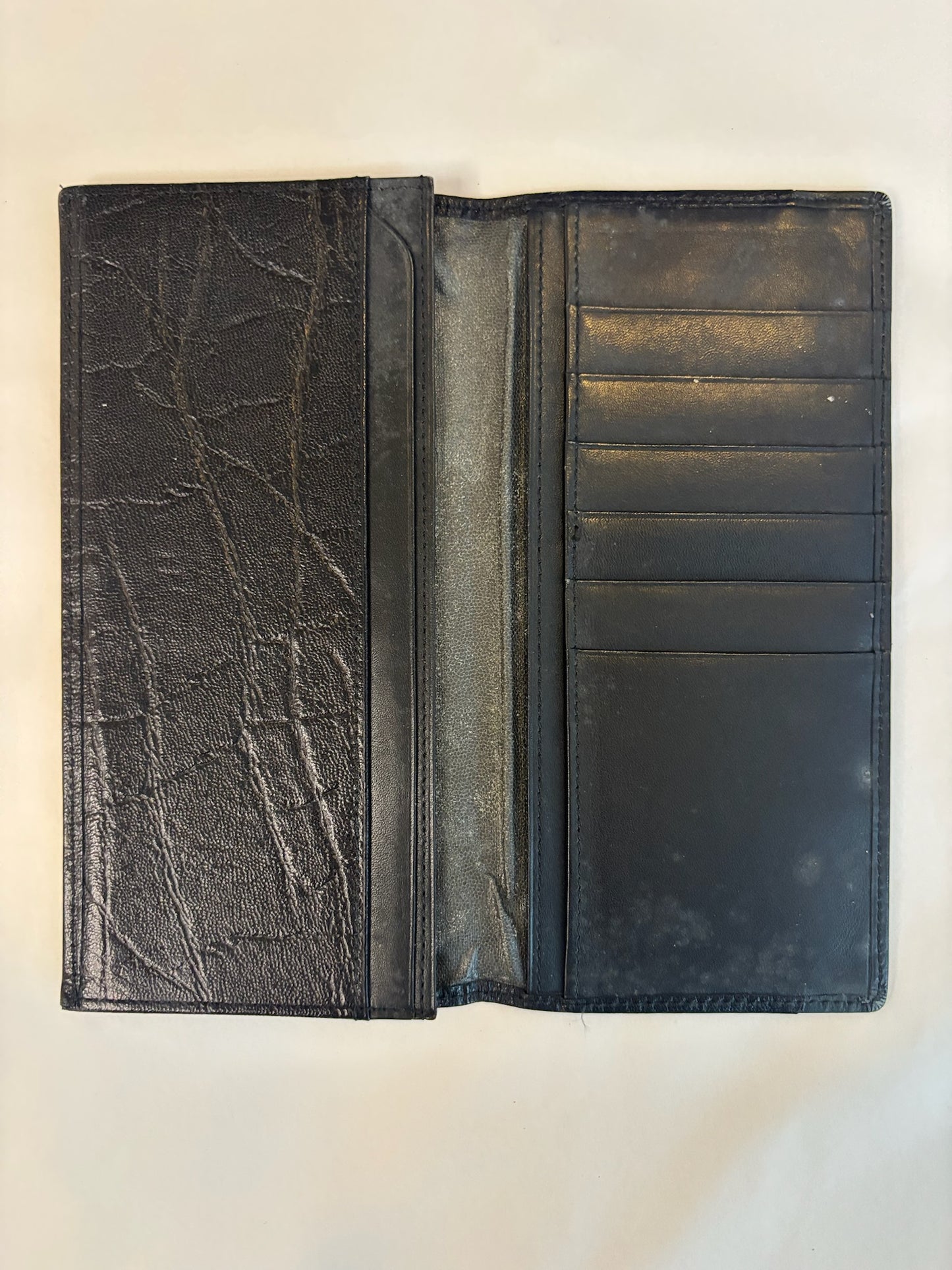 Umberto Ginocchietti Black Long Wallet