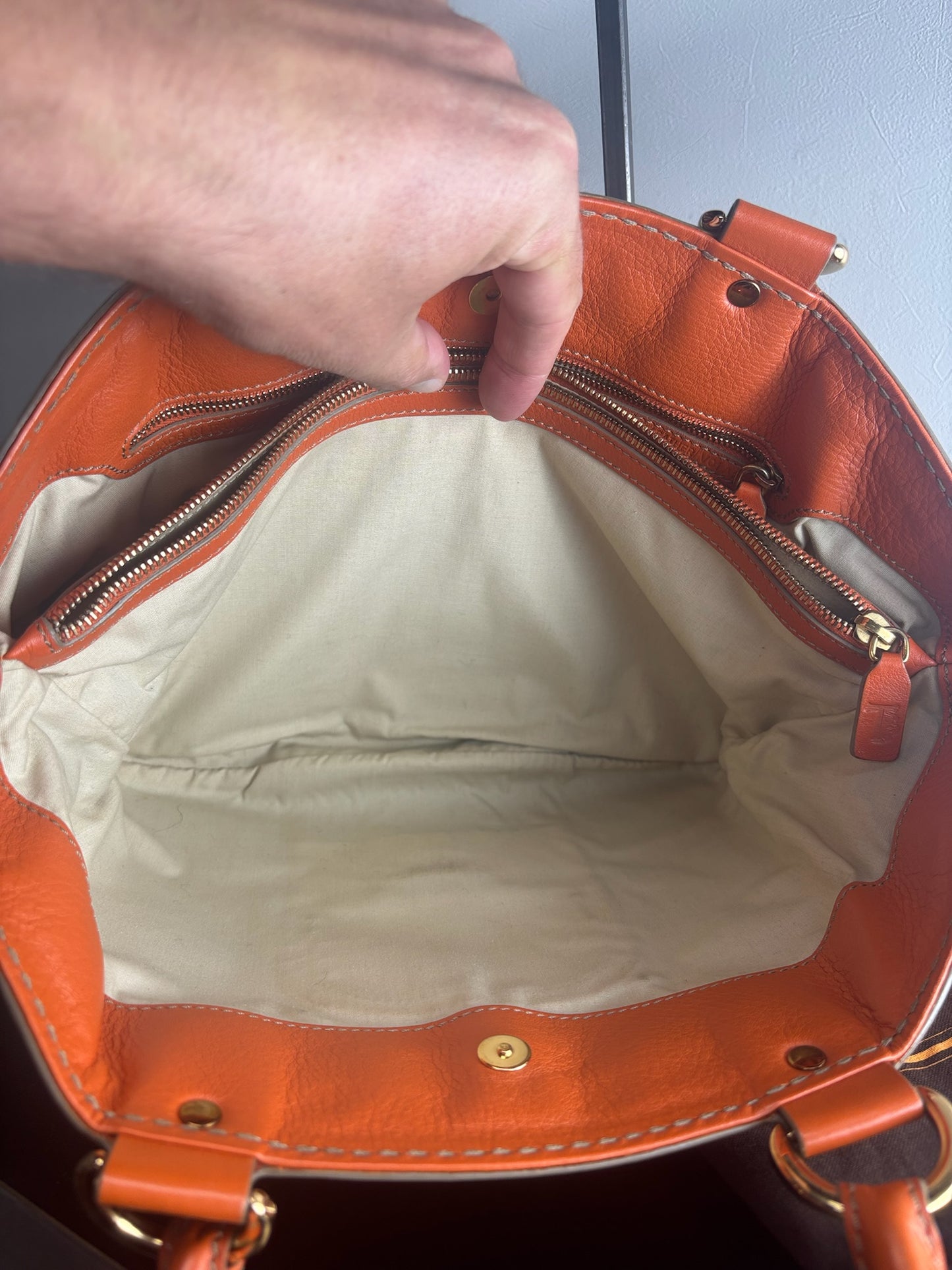 Tod's Carey Leather Satchel