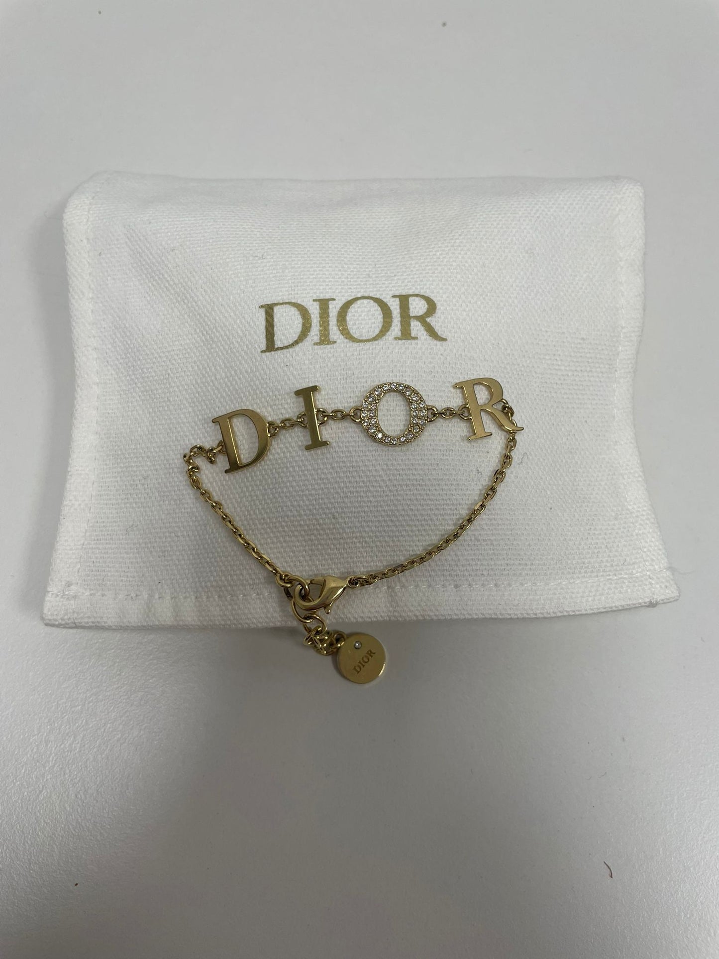 Dior Dio(r)evolution Bracelet in gold-finish metal with crystals (JPD04-50)