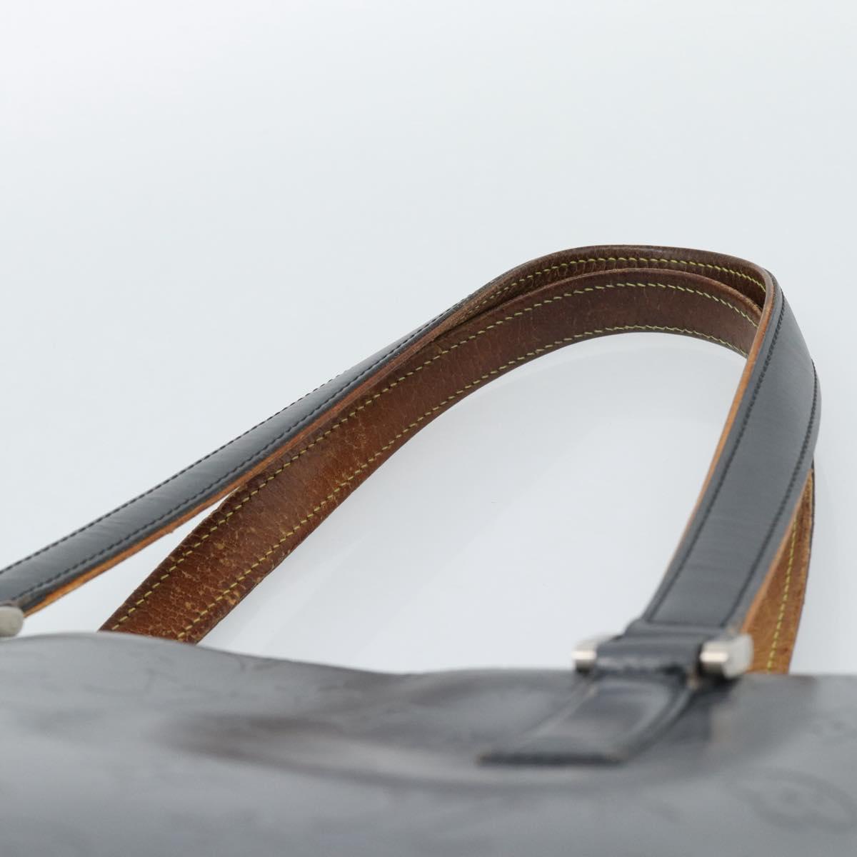 LOUIS VUITTON Monogram Mat Stockton Tote Bag Noir M55112 LV Auth BA13502