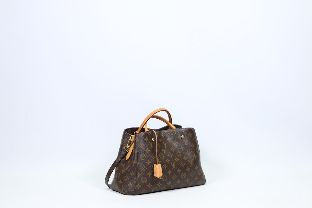 Louis Vuitton Brown PVC Monogram Canvas Montaigne MM Shoulder Bag M41056 (V1275916)