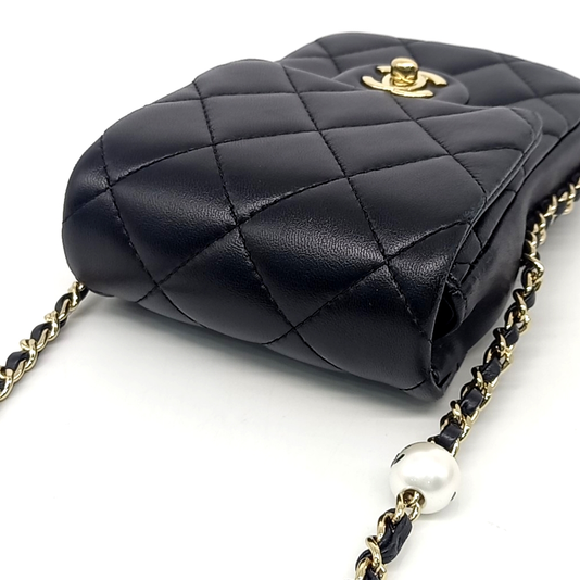 CHANEL PEARL CHAIN MINI FLAP BAG (JP)