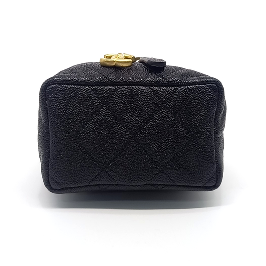 CHANEL CAVIAR VANITY MINI CHAIN CROSSBODY BAG (JP)
