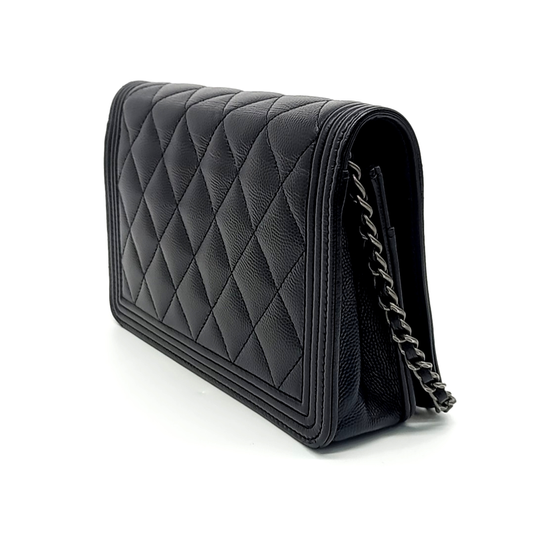 CHANEL CAVIAR BOY WOC MINI CROSSBODY BAG A80287 (JP)