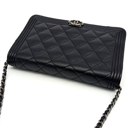 CHANEL CAVIAR BOY WOC MINI CROSSBODY BAG A80287 (JP)