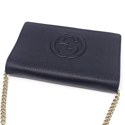 GUCCI SOHO CHAIN CROSSBODY BAG (598211) (JP)