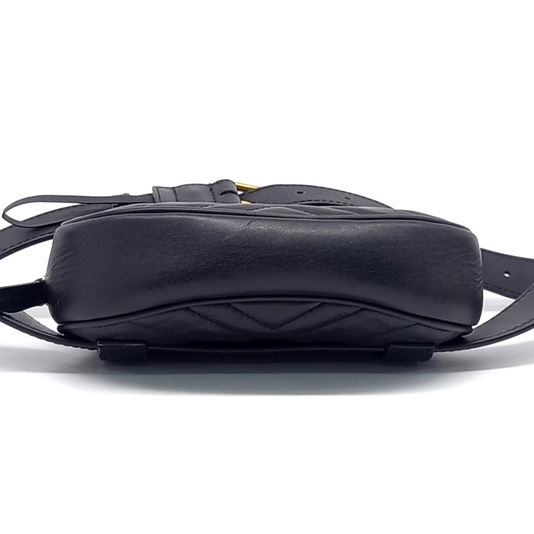 GUCCI GG MARMONT MATELASSÉ BELT BAG (476434) (JP)