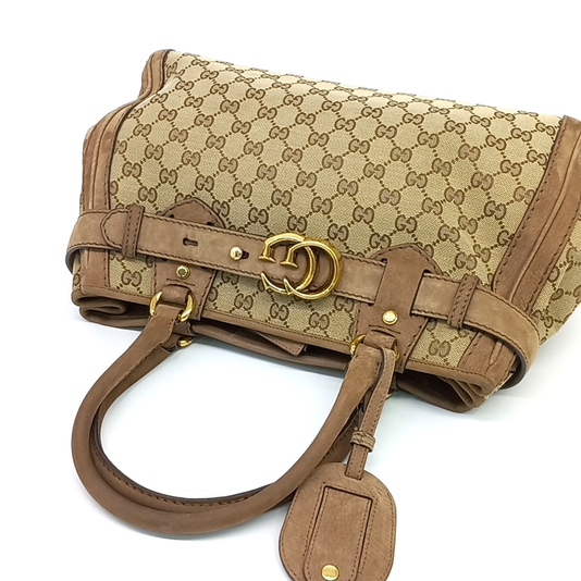 GUCCI JACQUARD TOTE BAG (247183) (JP)