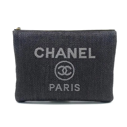 CHANEL DEAUVILLE CLUTCH NEW MEDIUM A81980 (JP)