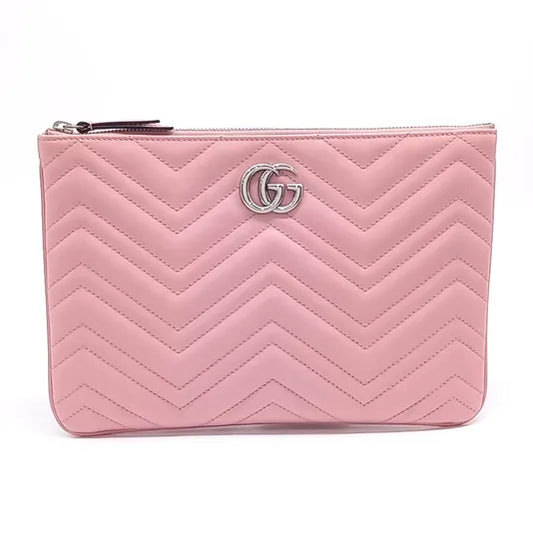 GUCCI GG MARMONT CLUTCH (525541) Pink (JP)