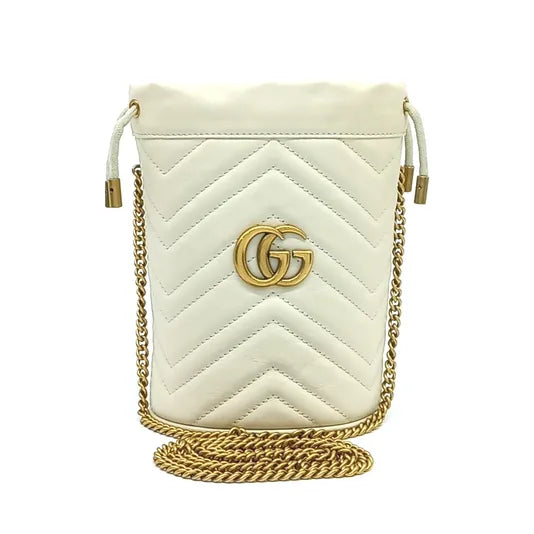 GUCCI GG MARMONT MINI BUCKET BAG (575163) (JP)