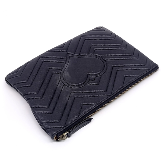 GUCCI GG MARMONT CLUTCH (525541) Black (JP)