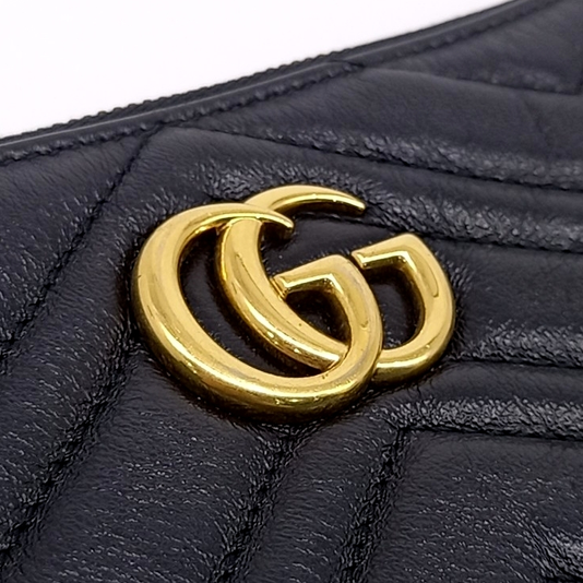 GUCCI GG MARMONT CLUTCH (525541) Black (JP)