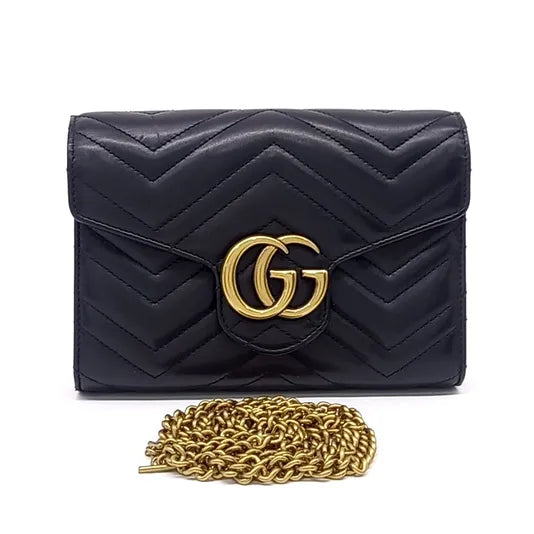 GUCCI MARMONT MATELASSÉ CROSSBODY BAG (474575) (JP)