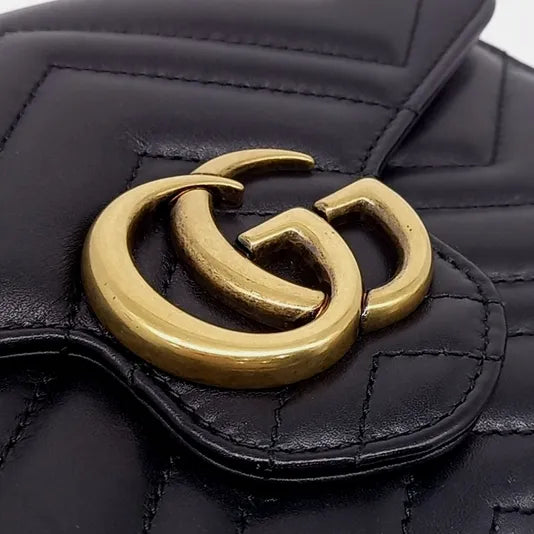 GUCCI MARMONT MATELASSÉ CROSSBODY BAG (474575) (JP)