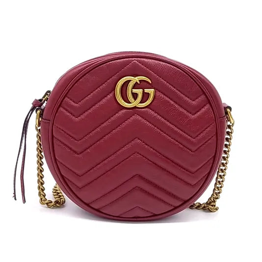 GUCCI MARMONT ROUND SHOULDER BAG (550154) (JP)