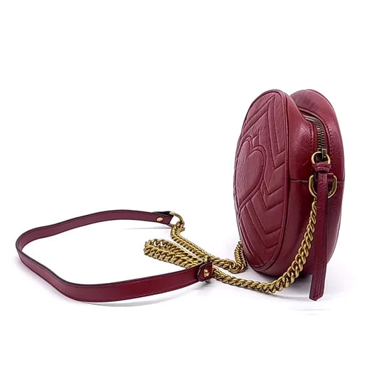 GUCCI MARMONT ROUND SHOULDER BAG (550154) (JP)